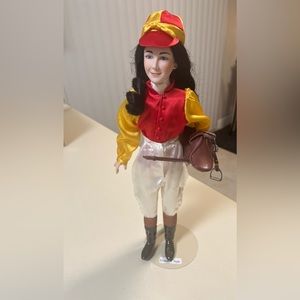 Elizabeth Taylor as Velvet Brown 16” Porcelain Doll Franklin Mint Heirloom 80’s